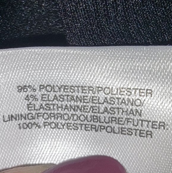 NWT Nine West Black tie-neck sleeveless stretchy top - size L - Picture 7 of 9